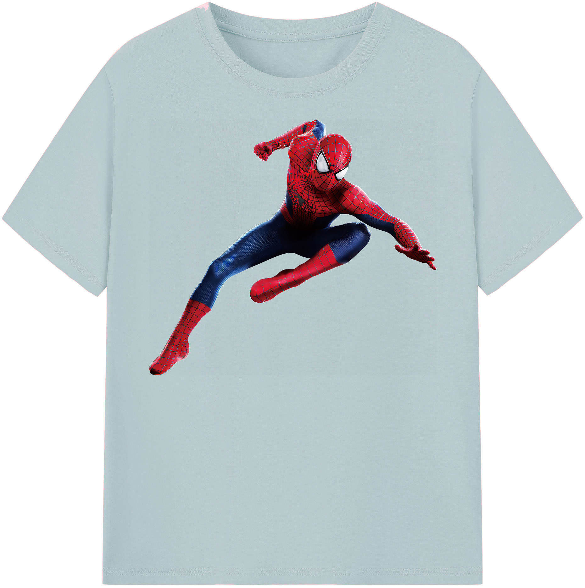 （画像用） Spider Man スパイダーマン 綿100％半袖Tシャツ（フロントプリント）
